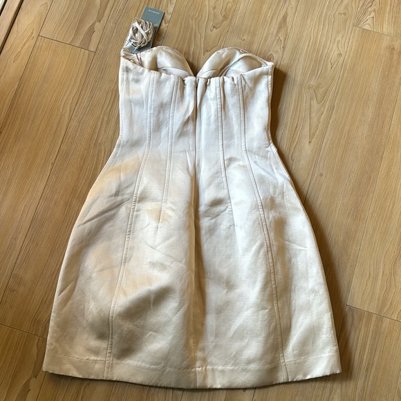 ALEMAIS PEARL SMOCK MINI DRESS - Picture 5 of 5